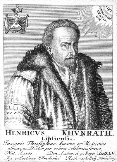 Heinrich Khunrath német kémikus és alkimista, 1725 alkotó: Unbekannt