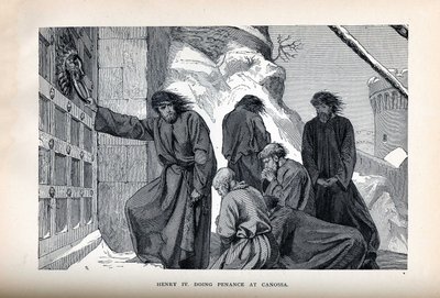 IV. Henrik vezeklést végez Canossában, 1882 alkotó: Unbekannt