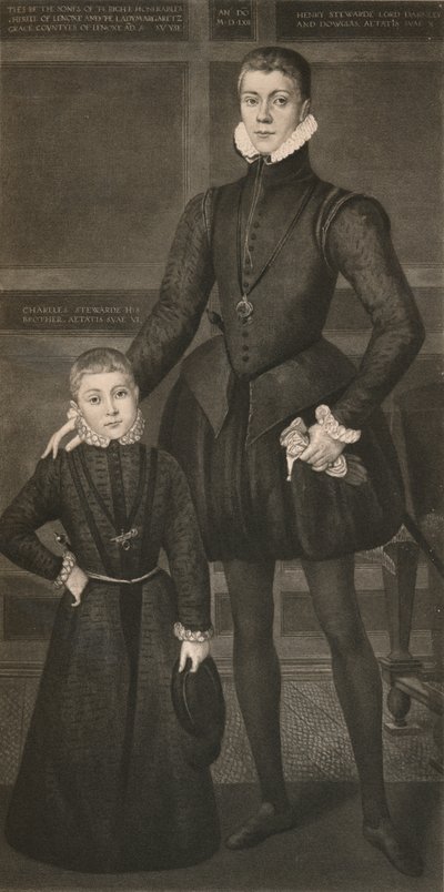 Henry Lord Darnley és testvére, Charles, XVI. század, 1904 alkotó: Unbekannt