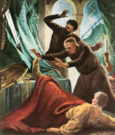 V. Henriket villámcsapás érte a goslari császári házban, 1936-ban. alkotó: Unbekannt