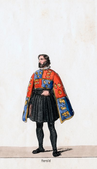Hírmondó, Shakespeare VIII. Henrik drámájának jelmezterve, XIX alkotó: Unbekannt