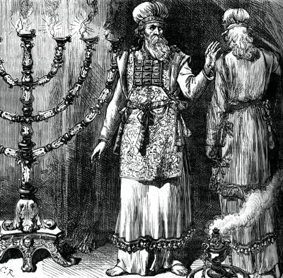 Főpapok az efóddal és a vászonruhákkal, 1880 alkotó: Unbekannt