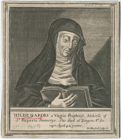 Hildegard von Bingen, 17. Jahrhundert von Unbekannt
