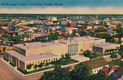 Hillsborough County Court House, Tampa, Florida, 1940-es évek alkotó: Unbekannt