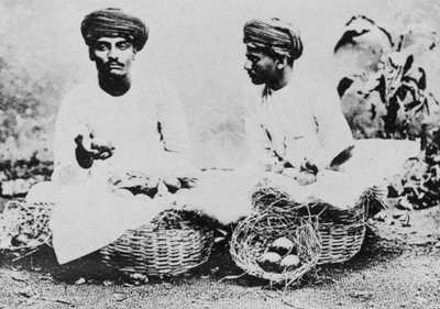 Hindu gyümölcsárusok, India, XX. század alkotó: Unbekannt