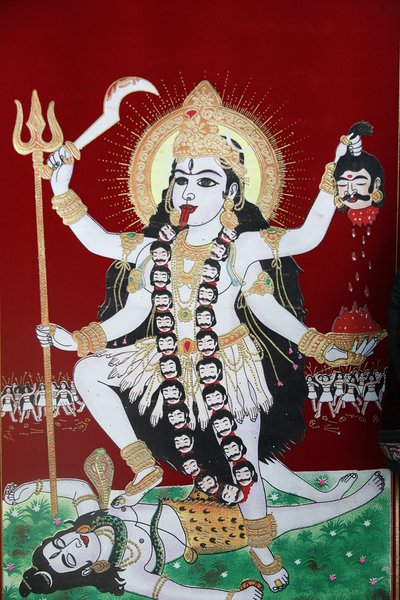 Kali hindu istennő, Katmandu, Nepál alkotó: Unbekannt