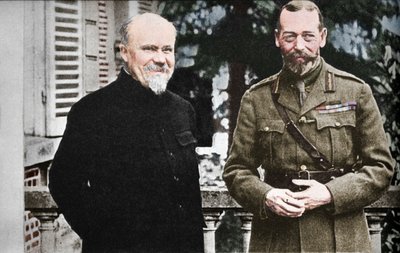 Őfelsége Poincare elnökkel a brit főhadiszálláson Franciaországban, 1916, 1935. alkotó: Unbekannt