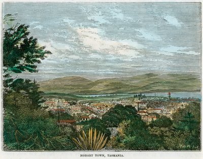 Hobart Town, Tasmania, Ausztrália, 1880 alkotó: Unbekannt