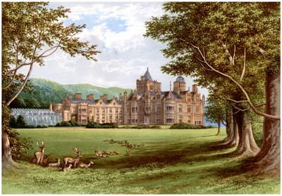 Holker Hall, Cumbria, Devonshire hercegének otthona, 1880 alkotó: Unbekannt