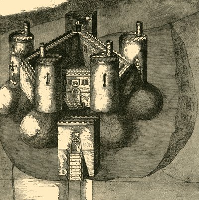 Holt-kastély, 1610-ben, 1898-ban. alkotó: Unbekannt