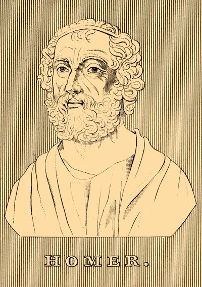 Homérosz, Kr.e. 800-701, 1830. alkotó: Unbekannt