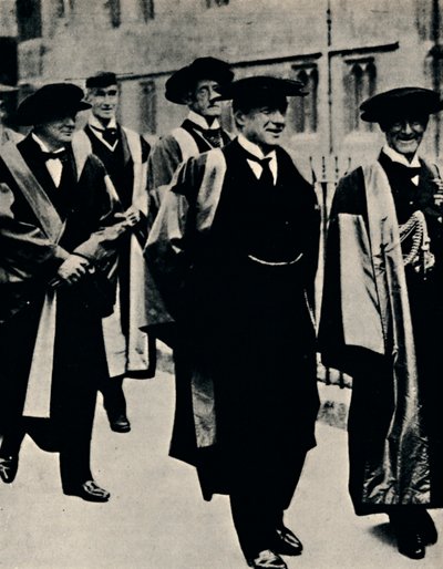 Tiszteletbeli oklevél Oxfordban, 1925, 1945. alkotó: Unbekannt