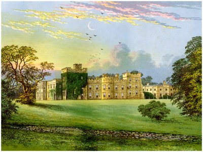 Hornby kastély, Yorkshire, Leeds hercegének otthona, 1880. alkotó: Unbekannt