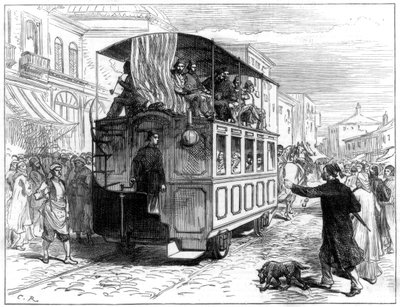 Lovas villamos, Konstantinápoly, 1877 alkotó: Unbekannt