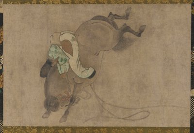 Ló és lovas, Momoyama-korszak, 1568-1615. alkotó: Unbekannt
