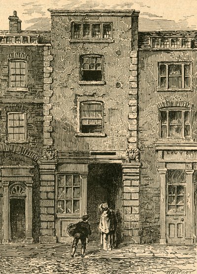 Dryden elfoglalta a házat a Fetter Lane-ben, 1897. alkotó: Unbekannt