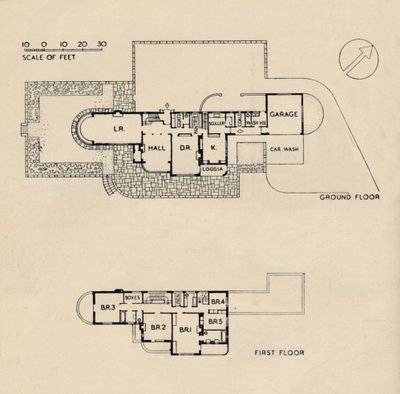 House at Burn Bridge, a néhai John Procter, F.R.I.B.A., 1942 alkotó: Unbekannt