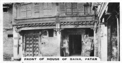 Baina háza, Patan, India, 1925 alkotó: Unbekannt
