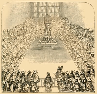 Az alsóház 1623-ban, 1881-ben. alkotó: Unbekannt