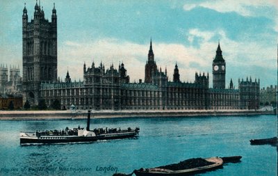 Houses of Westminster, London, 1907, 1900-1930 alkotó: Unbekannt