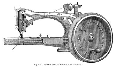 Howes varrógép, Thomas, 1866 alkotó: Unbekannt