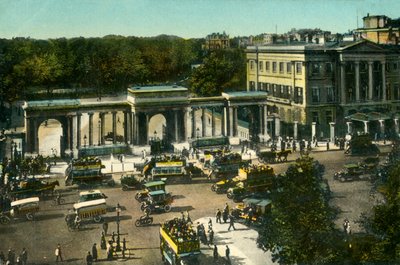Hyde Park Corner, London, 1910. alkotó: Unbekannt