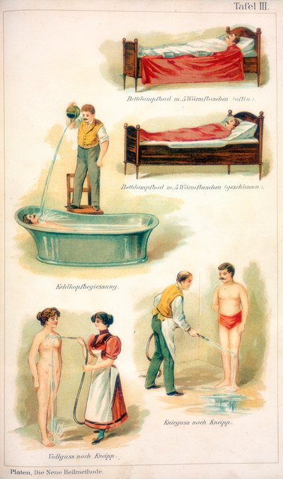 Hidroterápiás kezelések, c1902 alkotó: Unbekannt
