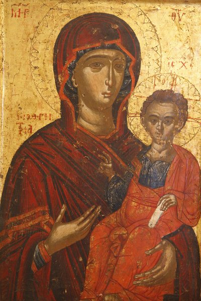 Ikon: Sta Mary Hodigitria (16. század), Berat, Albanie alkotó: Unbekannt