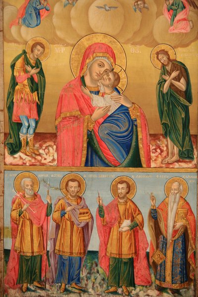 Ikon a Szent Dimitriosz ortodox templomban Thessalonique Görögországban alkotó: Unbekannt