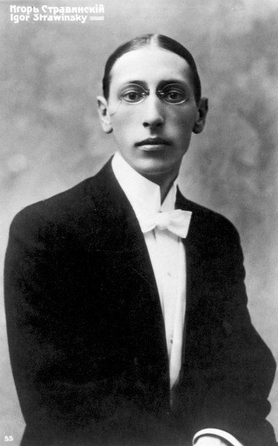 Igor Sztravinszkij orosz származású zeneszerző fiatalon, 1900 körül alkotó: Unbekannt