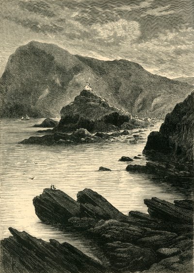 Ilfracombe – Kilátás a sziklákról a Capstone tövében, 1898. alkotó: Unbekannt