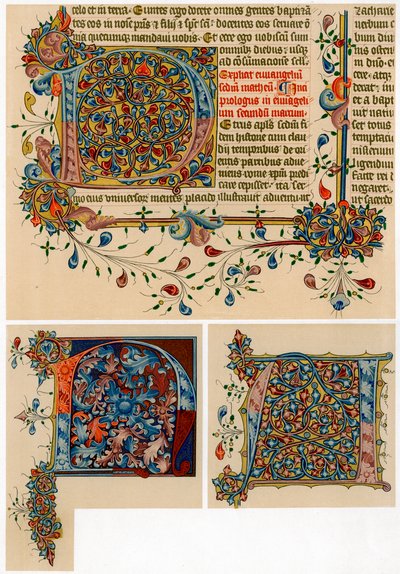 Világító kezdőbetűk, 1405-1415 alkotó: Unbekannt