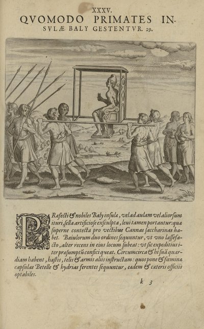 Az illusztráció ismeretlen szerző India Orientalis című könyvéből származik, és Excudebat Matthaeus Beckerus kiadója alkotó: Unbekannt