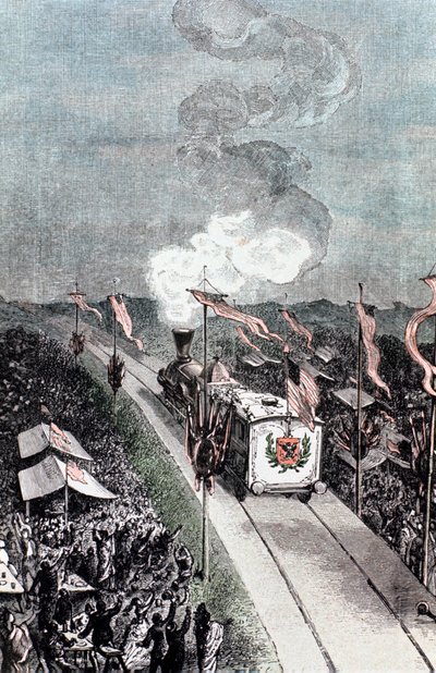 Illusztráció: Jules Verne: A Földtől a Holdig, 1865 alkotó: Unbekannt