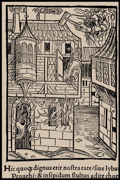 Illusztráció Sebastian Brant Bolondok hajója című könyvéhez, 1497. alkotó: Unbekannt