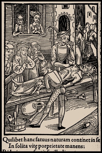 Illusztráció Sebastian Brant Bolondok hajója című könyvéhez, 1497. alkotó: Unbekannt