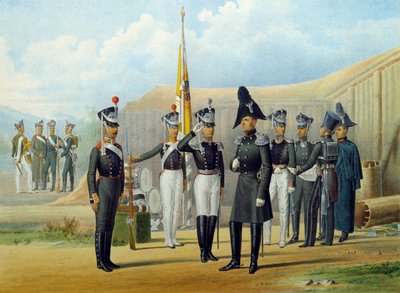 Birodalmi Életőrző Sapper Zászlóalj, 1812. alkotó: Unbekannt