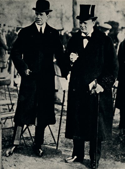 A Hyde Parkban a svéd koronaherceggel, 1917, 1945. alkotó: Unbekannt