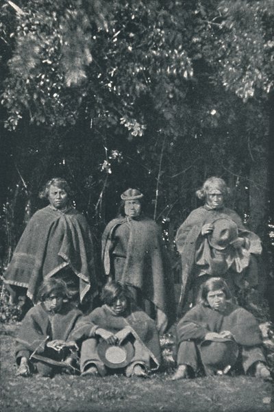 Indiánok Chiloe szigetéről, 1916 alkotó: Unbekannt