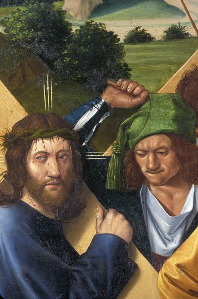 Indre et Loire N* 177 - Chateau de Loches - A keresztre feszítés oltárképének részlete - Jean Fouquet iskolája - 1485 - alkotó: Unbekannt