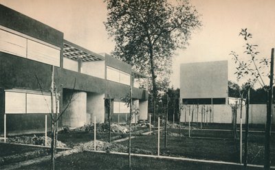 Ipari lakhatási program Pessacban, Bordeaux közelében. Építészek, Le Corbusier és Pierre Jeanneret, alkotó: Unbekannt