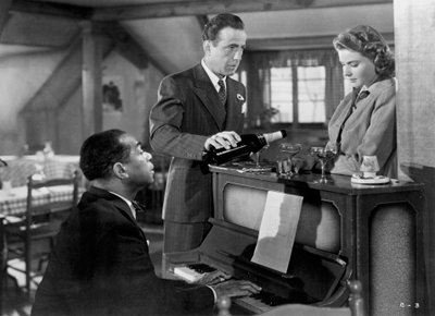 Ingrid Bergman, Humphrey Bogart és Louis Armstrong Casablancában, 1942 alkotó: Unbekannt