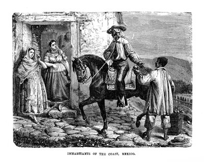 A tengerpart lakói, Mexikó, 1872 alkotó: Unbekannt