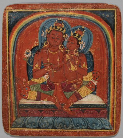 Tsakalis beavatási kártya: Chenresi Avalokiteshvara, 15. század eleje. alkotó: Unbekannt