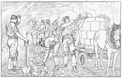 Egy cheshire-i sóbánya belsejében, 1889 alkotó: Unbekannt