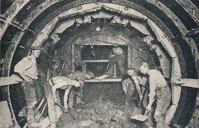 Egy Greathead Tunneling Shield belsejében, 1926 alkotó: Unbekannt