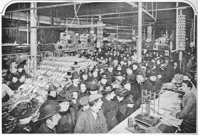 Egy nagy élelmiszerbolt belsejében, Hammersmith, London, 1901, 1903 alkotó: Unbekannt