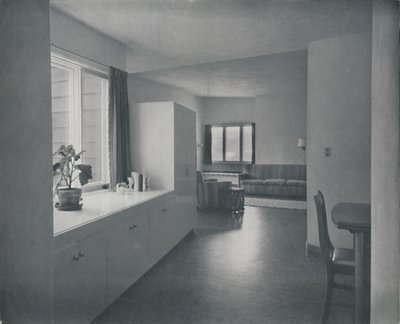 Belső – Fairfax-i ház, Kalifornia, Francis Ellsworth Lloyd, 1942 alkotó: Unbekannt