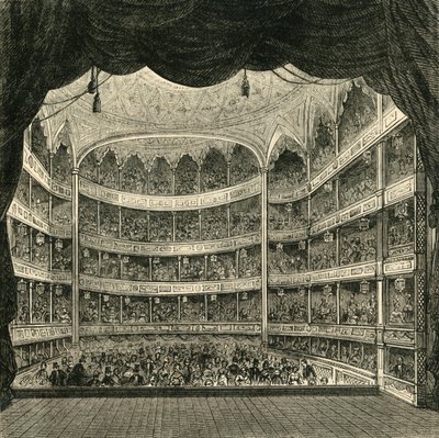 A Drury Lane Színház belseje, 1804, 1881. alkotó: Unbekannt