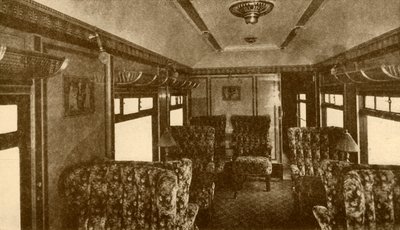 A Pullman autó belseje, Marjorie, Southern Railway, 1930. alkotó: Unbekannt
